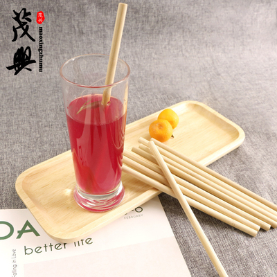 Fibra natural orgânica Straw Reusable Bamboo Drinking Straw da matéria prima de bambu biodegradável com líquido de limpeza