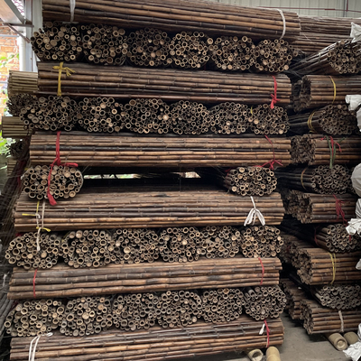 do verde de bambu cru da pintura de 150cm estacas de bambu decorativas pretas vermelhas do jardim Polos