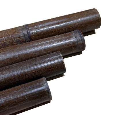 3 pés de Polos de bambu crus colam a pintura preta carbonizada natural 595cm para a decoração