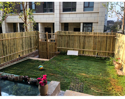 Casa verde do jardim de bambu decorativo fumado do berçário de Screen Fencing For da cerca