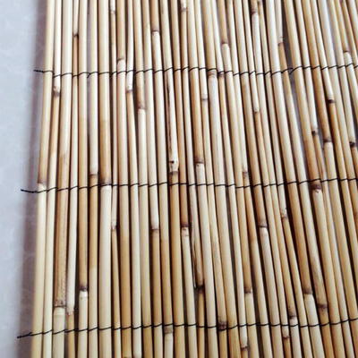 Cerca de palheta laminada decorativa leve ecologicamente correta painéis naturais rolo para quintal
