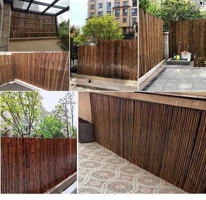 tela de bambu de 2x1.5m que cerca o jardim almofadando de bambu da casa de Decotative do quintal