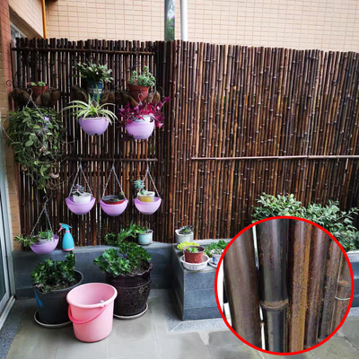 Cerco de bambu de With Frame Carbonized da cerca de bambu decorativa do berçário 2x1.8m