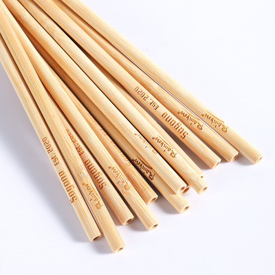 Palhinhas de bambu duráveis, biodegradáveis e ecológicas para beber