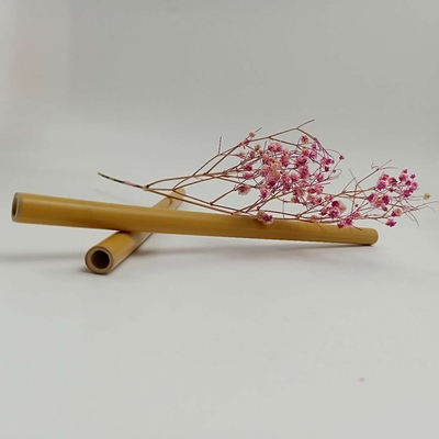palhas de bambu descartáveis de 19cm naturais para a bebida Drinkings frio das crianças