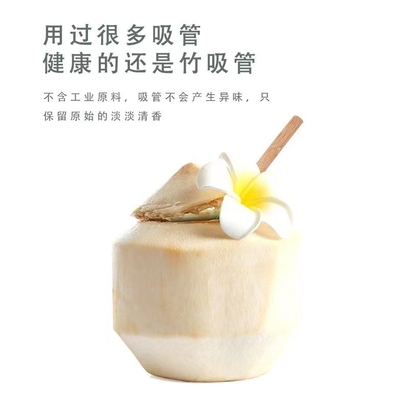 Palhas bebendo de bambu 20x0.8cm reusáveis amigáveis reusáveis de Eco com escova