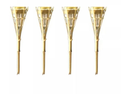 tochas de bambu do partido de Tiki Torch Hand Woven Bamboo do jardim de 115cm
