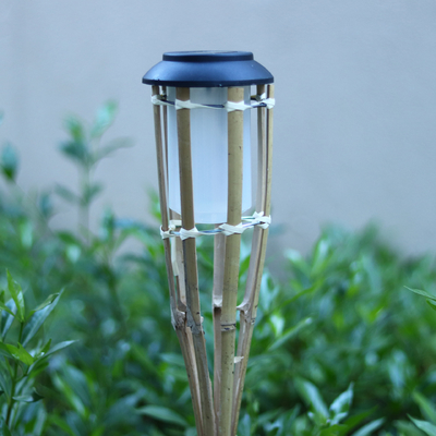 tochas de bambu do partido de Tiki Torch Hand Woven Bamboo do jardim de 115cm