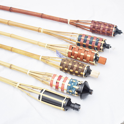 Cartucho de bambu do óleo de Tiki Torches Refillable Replacement Metal da decoração de Dia das Bruxas