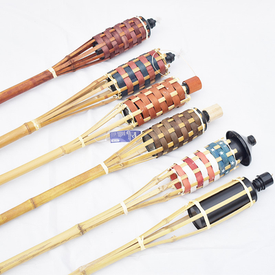 Cartucho de bambu do óleo de Tiki Torches Refillable Replacement Metal da decoração de Dia das Bruxas