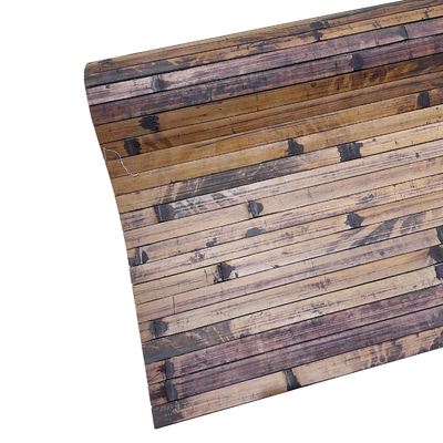 Do papel de parede 3D decorativo de bambu da grão de Moso rolo almofadando de bambu com teste padrão natural