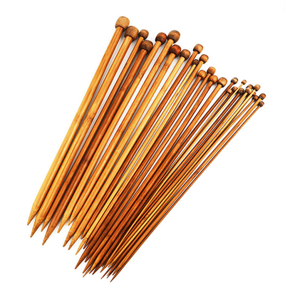 12Pcs ajustou agulhas de confecção de malhas de bambu claras da circular escolhe a confecção de malhas aguçado para a confecção de malhas feito a mão de DIY