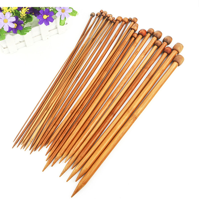 12Pcs ajustou agulhas de confecção de malhas de bambu claras da circular escolhe a confecção de malhas aguçado para a confecção de malhas feito a mão de DIY