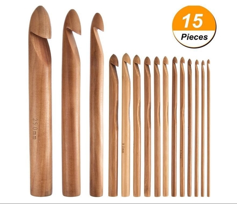 Teça o bambu que do ofício do fio as agulhas de confecção de malhas circulares carbonizaram as agulhas de crochê de bambu do punho