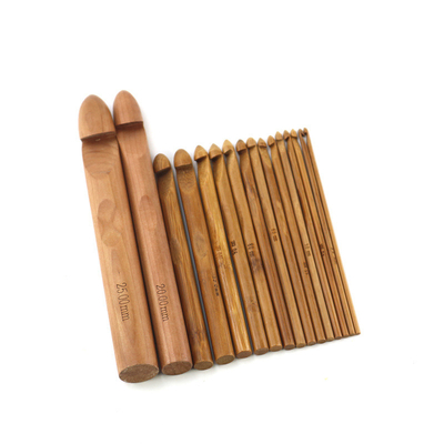 Teça o bambu que do ofício do fio as agulhas de confecção de malhas circulares carbonizaram as agulhas de crochê de bambu do punho