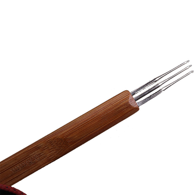 O dobro de bambu ajustado da luz da agulha de crochê da agulha de confecção de malhas apontou a malha de bambu