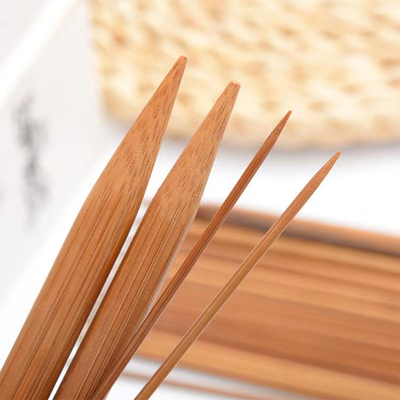 grupo de bambu circular de bambu das agulhas de crochê das agulhas de confecção de malhas 12pcs