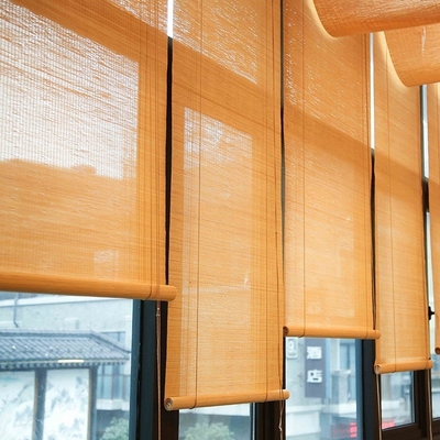 1.8m Bambu Roller Blinds Casa Decoração Janela Bambú Roll Up Roman Shutter