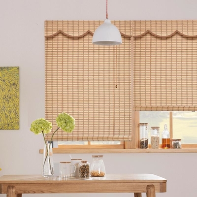 as cortinas de rolo de bambu exteriores de 2m rolam acima a prova amigável de Eco Sun das máscaras