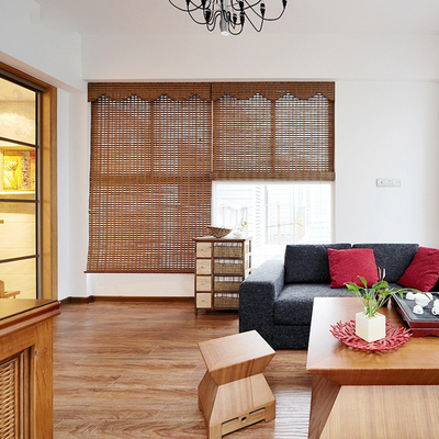 as cortinas de rolo de bambu exteriores de 2m rolam acima a prova amigável de Eco Sun das máscaras