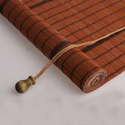 Roman Bamboo Mat Rolling Curtain tecido instalou facilmente o obturador 180*180cm exterior