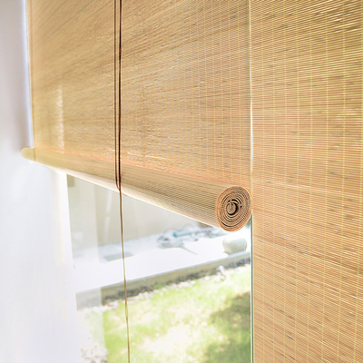 o rolo de bambu colorido das cortinas de janela da luz do dia de 2m plissou cortinas