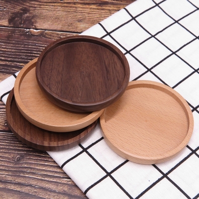 Porta-copos de bambu em branco pequeno poroso para vaso de plantas suculentas bandeja de 3,2 polegadas
