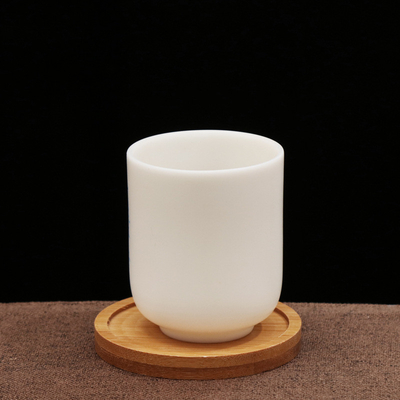 As pousas-copos de bambu de 6 blocos 9cm dão forma circularmente ao laser Logo Bar Home Cup Coasters