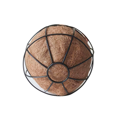 Cestas penduradas de jardim Planta flor redonda de coco Vaso de coco Cestas penduradas para decoração