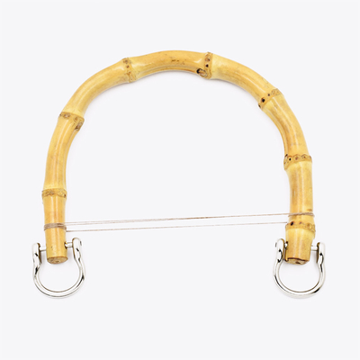Bolsa redonda de bambu Bolsa de mão Bolsa de mão Mãos Substituição com brincos de ouro Para bolsas de mão artesanais Bolsas de bricolage Acessórios