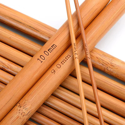 Ganchos de crochê de bambu Gancho de crochê ergonômico conjunto de 8 peças em linha