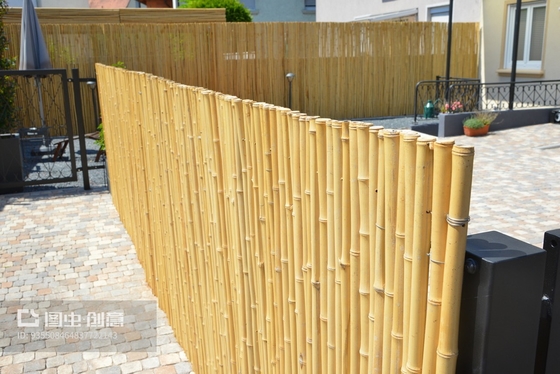 China Fornecedor vedação de fronteira de bambu natural vedação de cana de bambu natureza ou cor preta para cerca de jardim