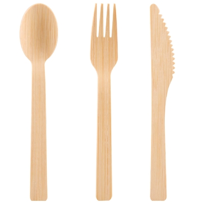 Bens de mesa de bambu elegantes, sustentáveis, ecológicos e duráveis para jantar