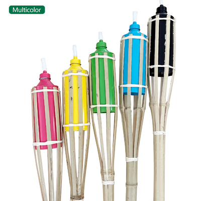 Tocha de bambu, luz natural de chama de bambu ecológica