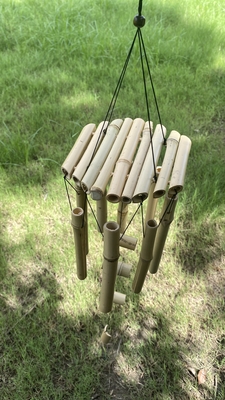 Sinos de vento de bambu com um tom profundo e incrível para decoração de jardim