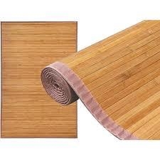 Tapete de porta de bambu natural, ecológico para uso interno/externo