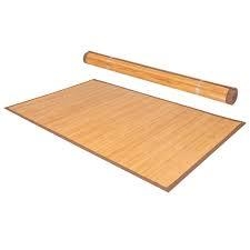 Tapete de porta de bambu natural, ecológico para uso interno/externo