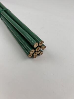 Polos de bambu revestidos de plástico resistentes ao tempo Solução de suporte de jardinagem definitiva