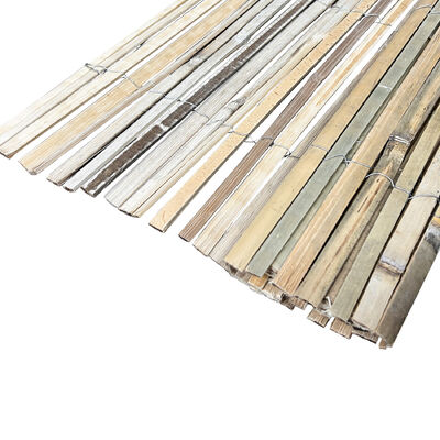 Rolo de Painel de Cerca de Ripas de Bambu Natural Durável - Tela de Privacidade para Jardim Varanda Pátio