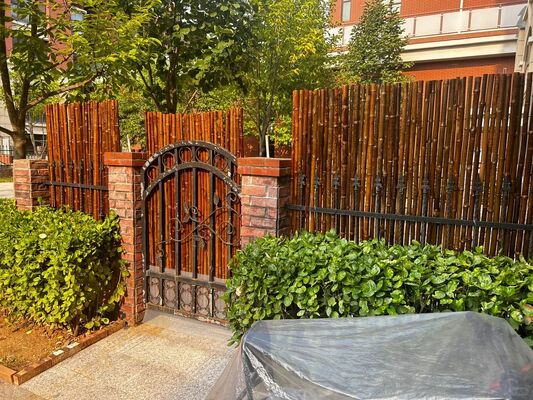 Cerca de Bambu Natural de Alta Qualidade para Decoração Externa e Privacidade no Jardim
