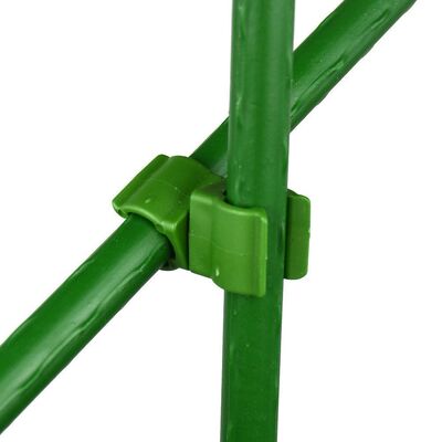 Estacas de Metal Revestidas de Plástico Estacas Verdes de Jardim para Suporte de Plantas Trepadeiras Paisagismo Cercas