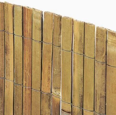 Rolo de tela de privacidade de vedação de bambu dividido durável para paisagismo exterior e decoração de pátio