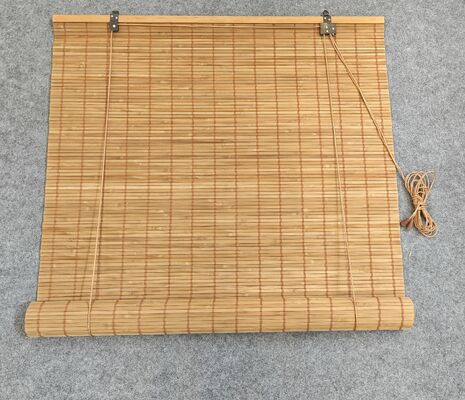 Cortinas de rolo de bambu ecológicas naturais, persianas de estilo romano para decoração de privacidade interna e externa