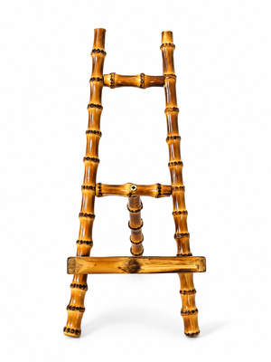 Suporte de mesa de bambu natural com função 3 em 1 para visualização viva-voz de tablet e livro
