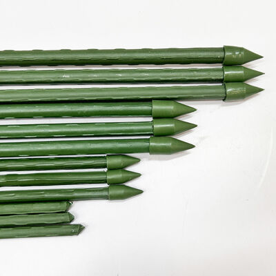 Estacas de Metal Revestidas de Plástico Estacas Verdes de Jardim para Suporte de Plantas Trepadeiras Paisagismo Cercas