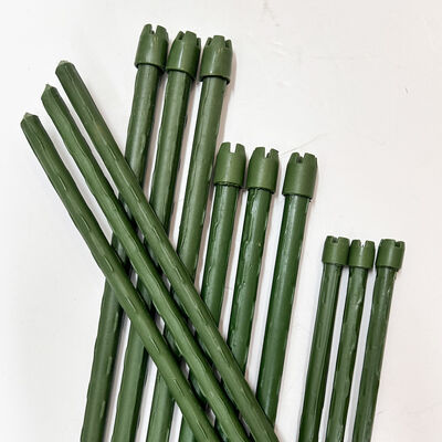 Estacas de Metal Revestidas de Plástico Estacas Verdes de Jardim para Suporte de Plantas Trepadeiras Paisagismo Cercas